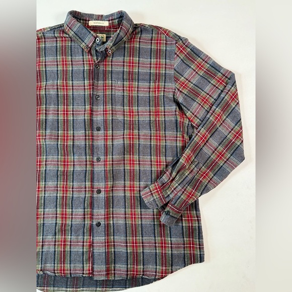 L.L.BEAN Men's Scotch Plaid Flannel Shirt, Traditional Fit Size L - Picture 5 of 10